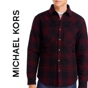 MICHAEL KORS Men’s WOOL Buffalo Plaid woven Shirt Jacket M